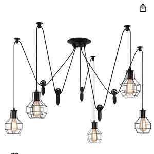 Industrial Spider Chandelier